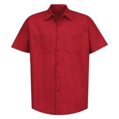 Men's Red Kap Industrial Solid Work Shirt -Carhartts Clothing Store 0 650 red kap industrial solid work shirt red