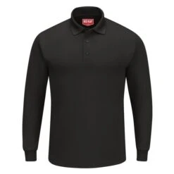 Men's Red Kap Performance Knit Long Sleeve Core Polo -Carhartts Clothing Store 0 650 red kap performance knit long sleeve core polo black1