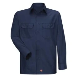 Men's Red Kap Solid Long Sleeve Ripstop Shirt -Carhartts Clothing Store 0 650 red kap solid long sleeve ripstop shirt navy