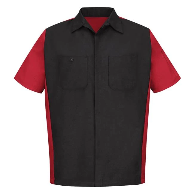 Men's Red Kap Two-Tone Crew Shirt 1 Men's Red Kap Two-Tone Crew Shirt