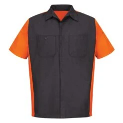 Men's Red Kap Two-Tone Crew Shirt 24 Men's Red Kap Two-Tone Crew Shirt -Carhartts Clothing Store 0 650 red kap two tone crew shirt charcoal orange