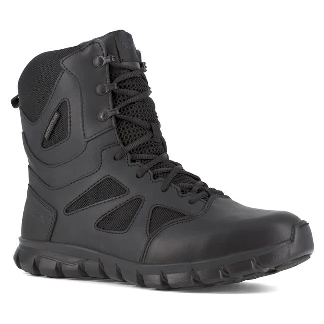 Women's Reebok 8" Sublite Cushion Tactical Waterproof Boot Side-Zip Boots 1 Women's Reebok 8" Sublite Cushion Tactical Waterproof Boot Side-Zip Boots