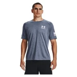 Men's Under Armour Freedom Tech T-Shirt -Carhartts Clothing Store 0 650 under armour freedom tech ss t shirt academy light heather