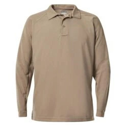 Men's Vertx Coldblack Long Sleeve Polo -Carhartts Clothing Store 0 650 vertx coldblack long sleeve polo tan