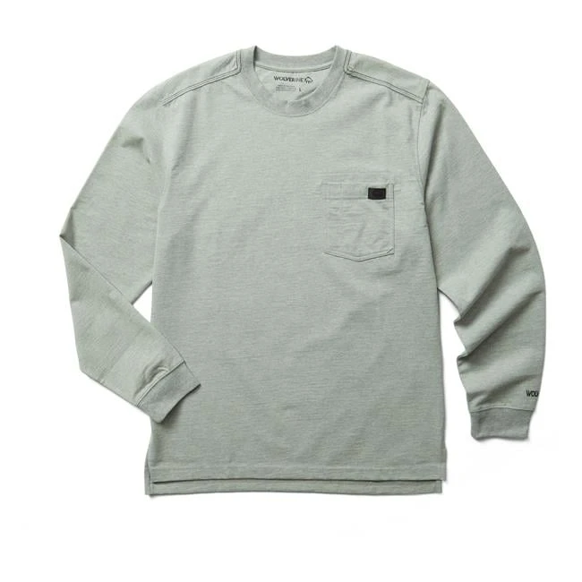 Men's Wolverine Guardian Cotton Long Sleeve Pocket T-Shirt 1 Men's Wolverine Guardian Cotton Long Sleeve Pocket T-Shirt