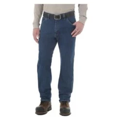 Men's Wrangler Riggs Advanced Comfort Five Pocket Jeans -Carhartts Clothing Store 0 650 wrangler riggs advanced comfort five pocket jeans mid stone