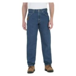 Men's Wrangler Riggs Relaxed Fit Denim Five Pocket Jeans