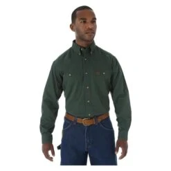 Men's Wrangler Riggs Relaxed Fit Twill Work Shirt 7 Men's Wrangler Riggs Relaxed Fit Twill Work Shirt -Carhartts Clothing Store 0 650 wrangler riggs relaxed fit twill work shirt forest green