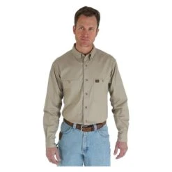 Men's Wrangler Riggs Relaxed Fit Twill Work Shirt