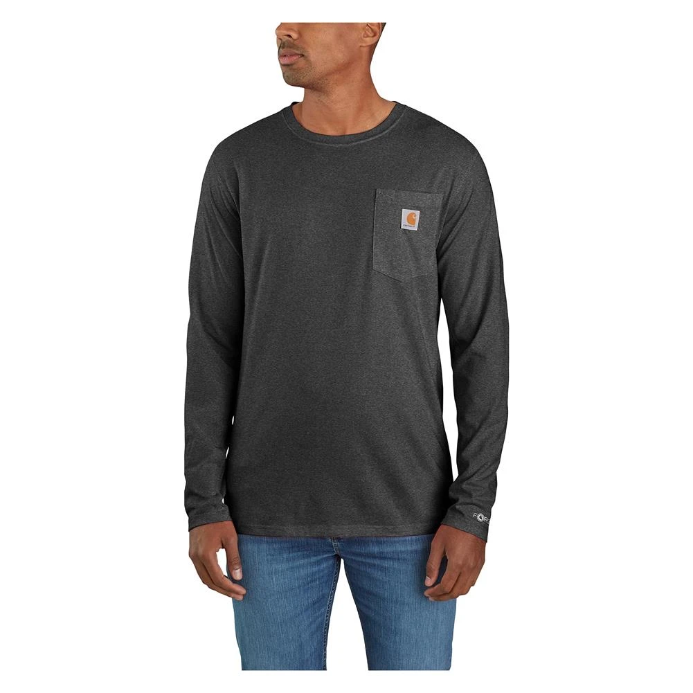 Men's Carhartt Force Long Sleeve Pocket T-Shirt 2 Men's Carhartt Force Long Sleeve Pocket T-Shirt - Image 2