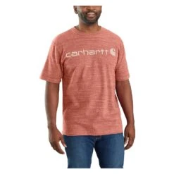 Men's Carhartt Logo T-Shirt -Carhartts Clothing Store 1 1001 carhartt logo t shirt terracotta snow heather