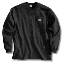 Men's Carhartt Long Sleeve Workwear Pocket T-Shirt 19 Men's Carhartt Long Sleeve Workwear Pocket T-Shirt -Carhartts Clothing Store 1 1001 carhartt long sleeve workwear pocket t shirt black