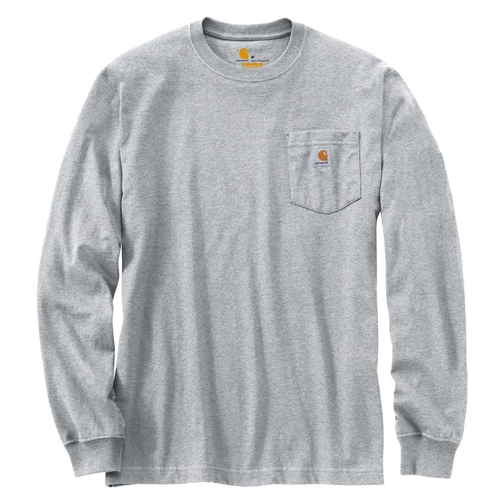 Men's Carhartt Long Sleeve Workwear Pocket T-Shirt 6 Men's Carhartt Long Sleeve Workwear Pocket T-Shirt - Image 6