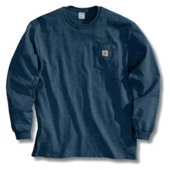 Men's Carhartt Long Sleeve Workwear Pocket T-Shirt 23 Men's Carhartt Long Sleeve Workwear Pocket T-Shirt -Carhartts Clothing Store 1 1001 carhartt long sleeve workwear pocket t shirt navy
