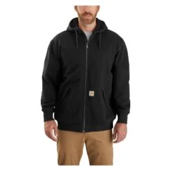 Men's Carhartt Rain Defender Loose Fit Midweight Thermal-Lined Full-Zip Sweatshirt 9 Men's Carhartt Rain Defender Loose Fit Midweight Thermal-Lined Full-Zip Sweatshirt -Carhartts Clothing Store 1 1001 carhartt rain defender loose fit midweight thermal lined full zip sweatshirt black