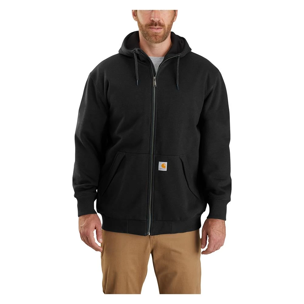 Men's Carhartt Rain Defender Loose Fit Midweight Thermal-Lined Full-Zip Sweatshirt 4 Men's Carhartt Rain Defender Loose Fit Midweight Thermal-Lined Full-Zip Sweatshirt - Image 4
