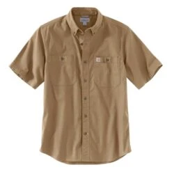 Men's Carhartt Rugged Flex Rigby Work Shirt -Carhartts Clothing Store 1 1001 carhartt rugged flex rigby work shirt dark khaki