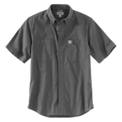 Men's Carhartt Rugged Flex Rigby Work Shirt -Carhartts Clothing Store 1 1001 carhartt rugged flex rigby work shirt gravel