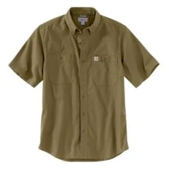 Men's Carhartt Rugged Flex Rigby Work Shirt -Carhartts Clothing Store 1 1001 carhartt rugged flex rigby work shirt military olive