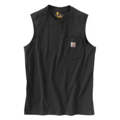 Men's Carhartt Workwear Pocket Sleeveless T-Shirt -Carhartts Clothing Store 1 1001 carhartt workwear pocket sleeveless t shirt black