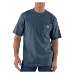 Men's Carhartt Workwear Pocket T-Shirt -Carhartts Clothing Store 1 1001 carhartt workwear pocket t shirt bluestone