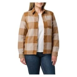 Women's 5.11 Louise Shirt Jacket -Carhartts Clothing Store 1 650 511 louise shirt jacket pecan check