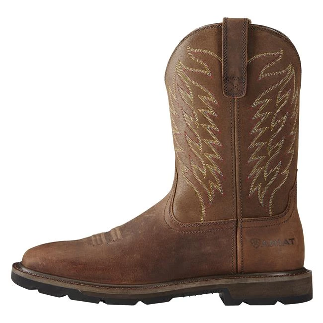 Men's Ariat 10" Groundbreaker Wide Square Toe Steel Toe Boots 2 Men's Ariat 10" Groundbreaker Wide Square Toe Steel Toe Boots - Image 2