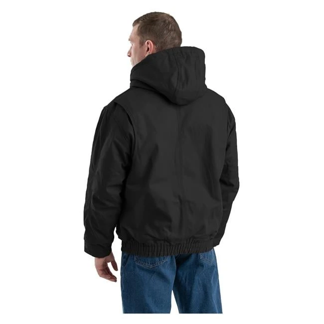 Men's Berne Workwear Flame Resistant Duck Hooded Jacket 4 Men's Berne Workwear Flame Resistant Duck Hooded Jacket - Image 4
