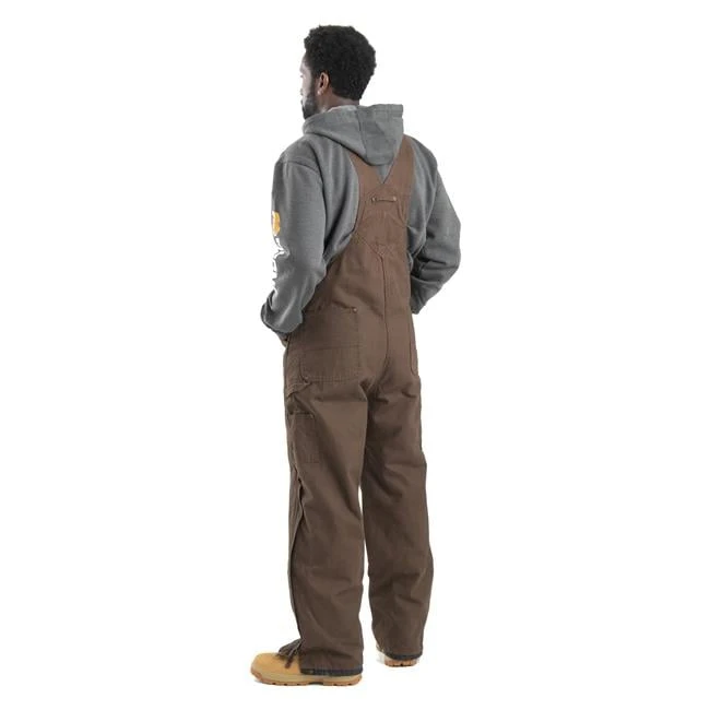 Men's Berne Workwear Heartland Insulated Washed Duck Bib Overalls 2 Men's Berne Workwear Heartland Insulated Washed Duck Bib Overalls - Image 2