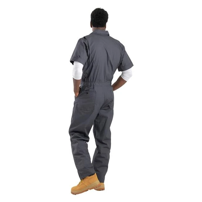 Men's Berne Workwear Poplin Short Sleeve Coveralls 4 Men's Berne Workwear Poplin Short Sleeve Coveralls - Image 4