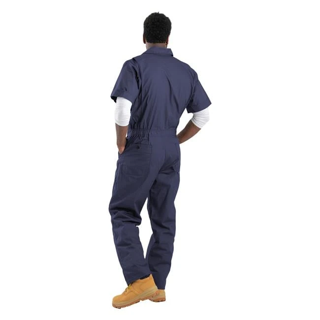 Men's Berne Workwear Poplin Short Sleeve Coveralls 2 Men's Berne Workwear Poplin Short Sleeve Coveralls - Image 2