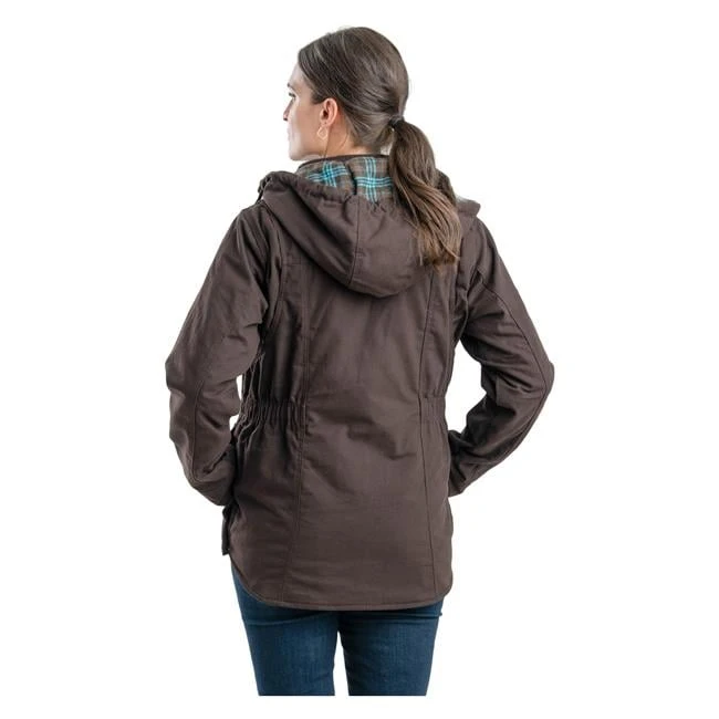 Women's Berne Workwear Washed Barn Coat - Quilted Flannel Lined 2 Women's Berne Workwear Washed Barn Coat - Quilted Flannel Lined - Image 2