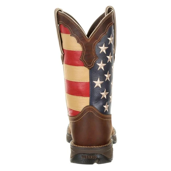 Women's Durango Lady Rebel Steel Toe Patriotic Flag Work Boots 2 Women's Durango Lady Rebel Steel Toe Patriotic Flag Work Boots - Image 2