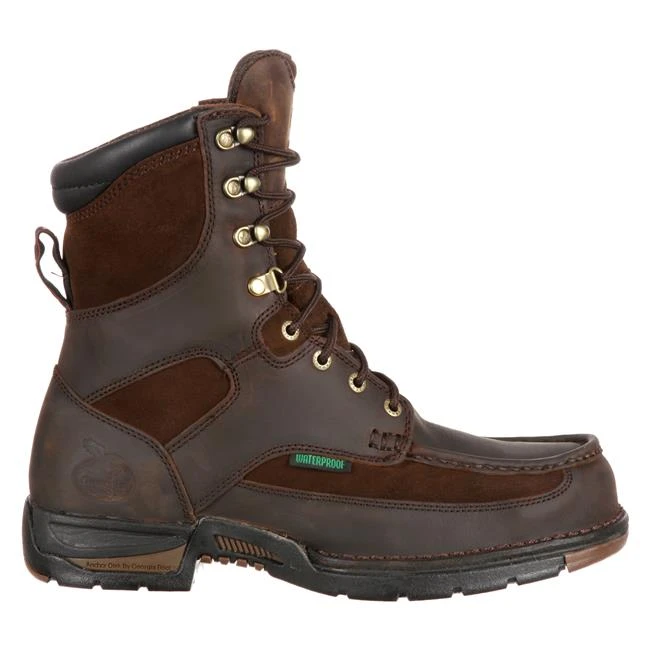 Men's Georgia 8" Athens Moc Toe Waterproof Boots 2 Men's Georgia 8" Athens Moc Toe Waterproof Boots - Image 2