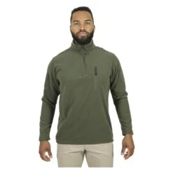 Men's Mission Made Quarter Zip Fleece Pullover -Carhartts Clothing Store 1 650 mission made quarter zip fleece pullover od green