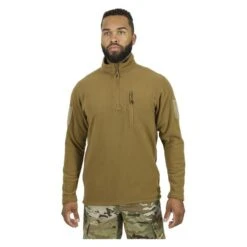 Men's Mission Made Quarter Zip Fleece Pullover -Carhartts Clothing Store 1 650 mission made quarter zip fleece pullover tan