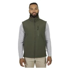 Men's Mission Made Soft Shell Vest -Carhartts Clothing Store 1 650 mission made soft shell vest od green
