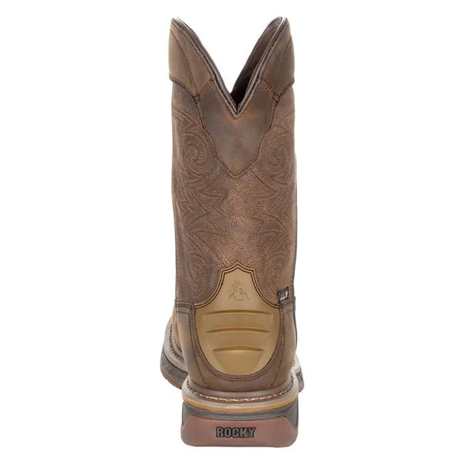 Men's Rocky Square Toe Western Boots 2 Men's Rocky Square Toe Western Boots - Image 2