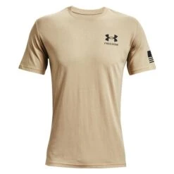 Men's Under Armour New Freedom Banner T-Shirt -Carhartts Clothing Store 1 650 under armour new freedom banner t shirt desert sand black