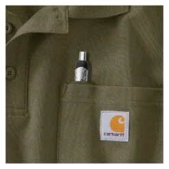 Men's Carhartt Contractor's Work Polo -Carhartts Clothing Store 2 1001 carhartt contractors work polo moss