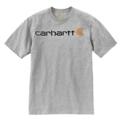 Men's Carhartt Logo T-Shirt -Carhartts Clothing Store 2 1001 carhartt logo t shirt heather gray