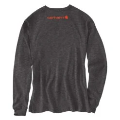 Men's Carhartt Long Sleeve Logo T-Shirt 18 Men's Carhartt Long Sleeve Logo T-Shirt -Carhartts Clothing Store 2 1001 carhartt long sleeve logo t shirt carbon heather