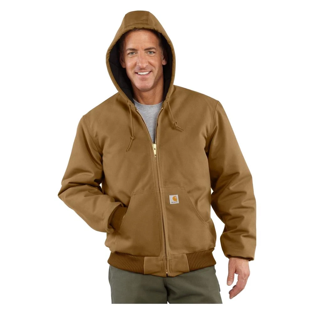 Men's Carhartt Quilted Flannel Lined Duck Active Jacket 4 Men's Carhartt Quilted Flannel Lined Duck Active Jacket - Image 4