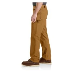 Men's Carhartt Rugged Flex Relaxed Fit Duck Dungaree Pants -Carhartts Clothing Store 2 1001 carhartt rugged flex relaxed fit duck dungaree pants carhartt brown