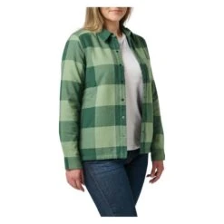 Women's 5.11 Louise Shirt Jacket -Carhartts Clothing Store 2 650 511 louise shirt jacket trekking green check