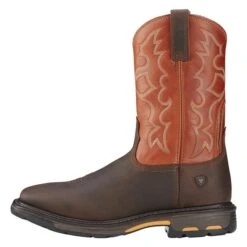 Men's Ariat 11" Workhog Wide Square Toe Boots -Carhartts Clothing Store 2 650 ariat 11 workhog wide square toe dark earth brick