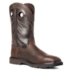 Men's Ariat Groundwork Wide Square Toe Boots -Carhartts Clothing Store 2 650 ariat groundwork wide square toe boots brown bitter brown