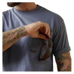 Men's Ariat Rebar Cotton Strong Anvil Force Graphic T-Shirt -Carhartts Clothing Store 2 650 ariat rebar cotton strong anvil force graphic t shirt stonewash