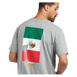Men's Ariat Rebar Cotton Strong Mexican Pride Graphic T-Shirt -Carhartts Clothing Store 2 650 ariat rebar cotton strong mexican pride graphic t shirt heather gray