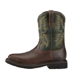 Men's Ariat Sierra Wide Square Toe Steel Toe Boots -Carhartts Clothing Store 2 650 ariat sierra wide square toe steel toe boots dark brown pine green